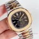 Highest Quality Copy Patek Philippe Nautilus Two Tone Black Watch - Swiss Grade 1 (2)_th.jpg